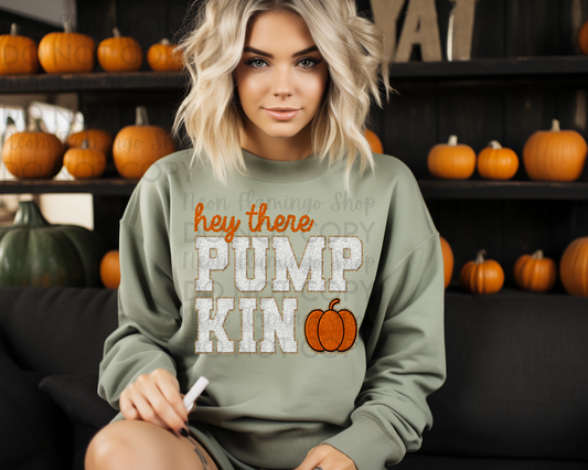 Hey There Pumpkin Faux Patch