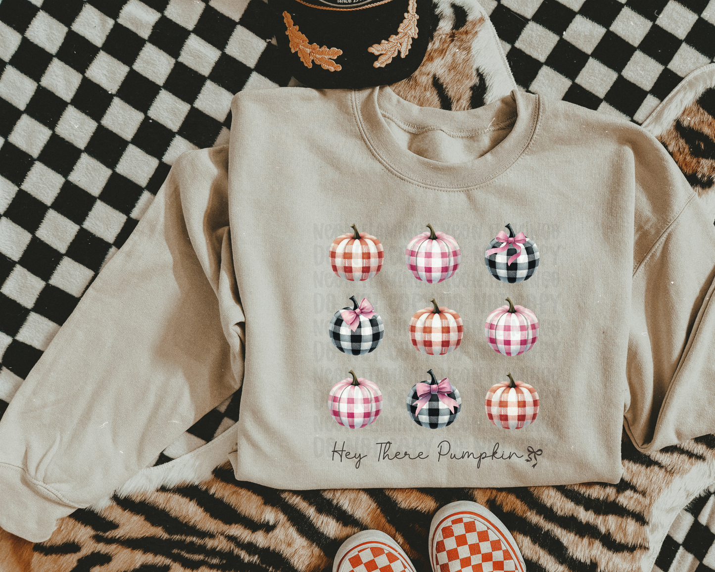 Hey There Pumpkin plaid pumpkins