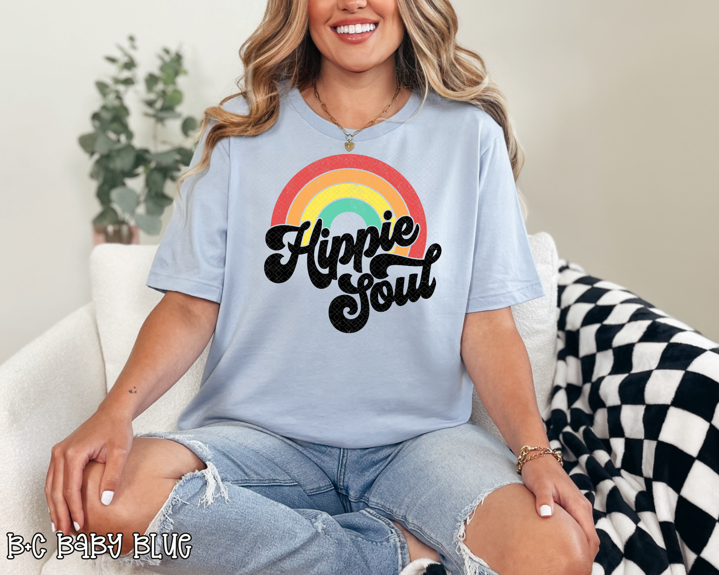 Hippie Soul Retro Rainbow DTF TRANSFER