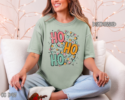 Ho Ho Ho String Lights DTF TRANSFER