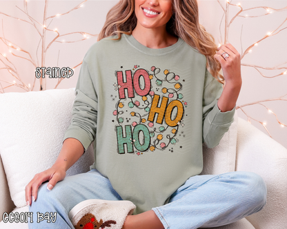 Ho Ho Ho String Lights DTF TRANSFER