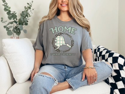 Home is Where the Heart is Alaska DTF TRANSFER