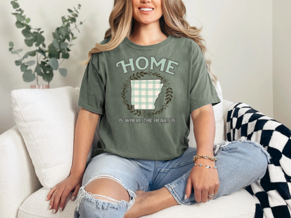 Home is Where the Heart is Arkansas DTF TRANSFER