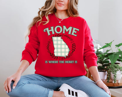 Home is Where the Heart is Georgia DTF TRANSFER