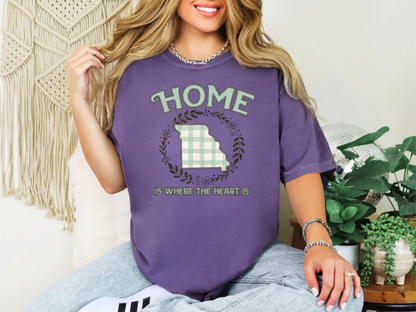 Home is Where the Heart is Missouri DTF TRANSFER