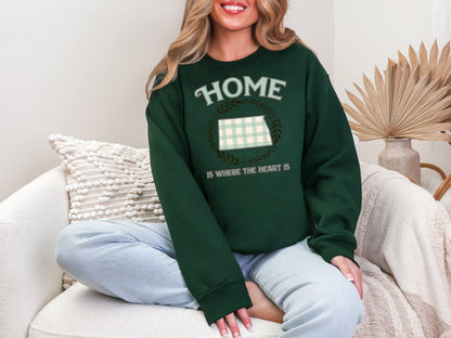 Home is Where the Heart is North Dakota DTF TRANSFER