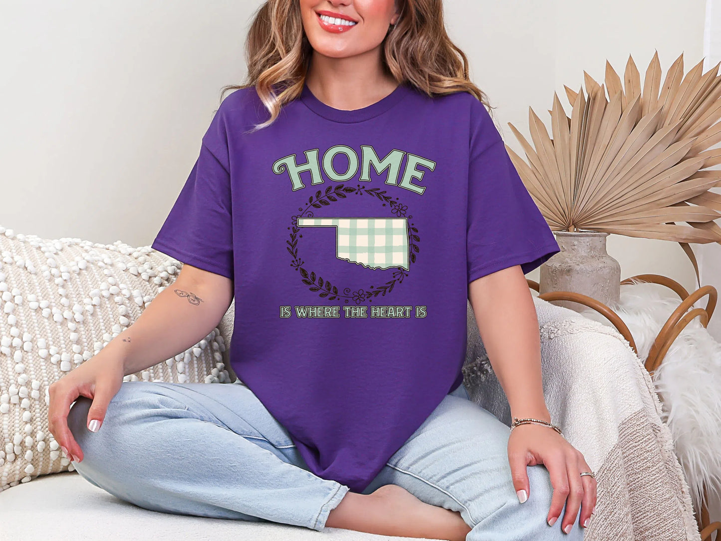 Home is Where the Heart is Oklahoma DTF TRANSFER