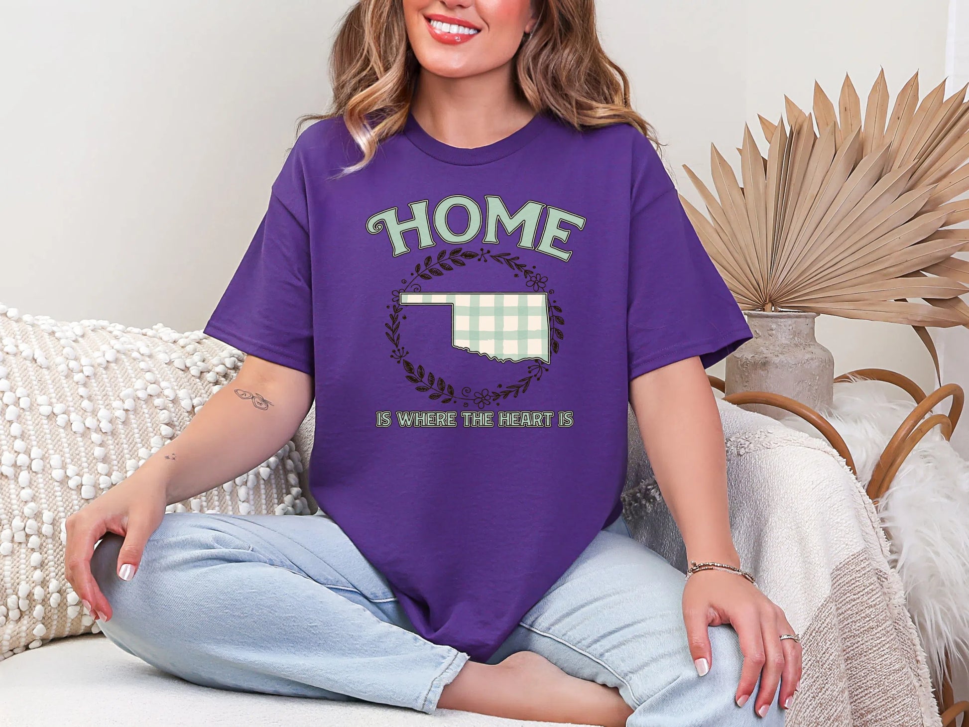 Home is Where the Heart is Oklahoma DTF TRANSFER