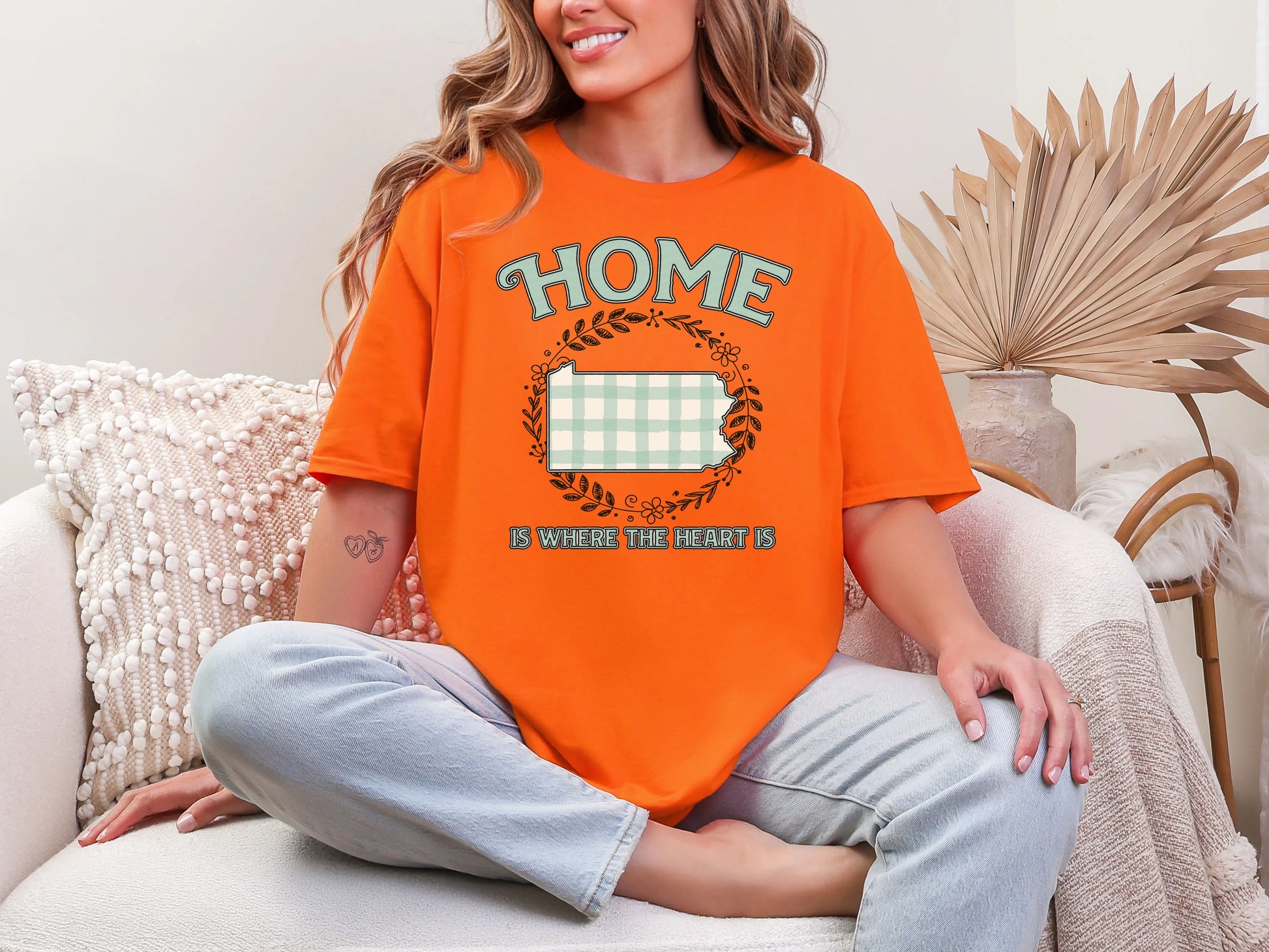 Home is Where the Heart is Pennsylvania DTF TRANSFER