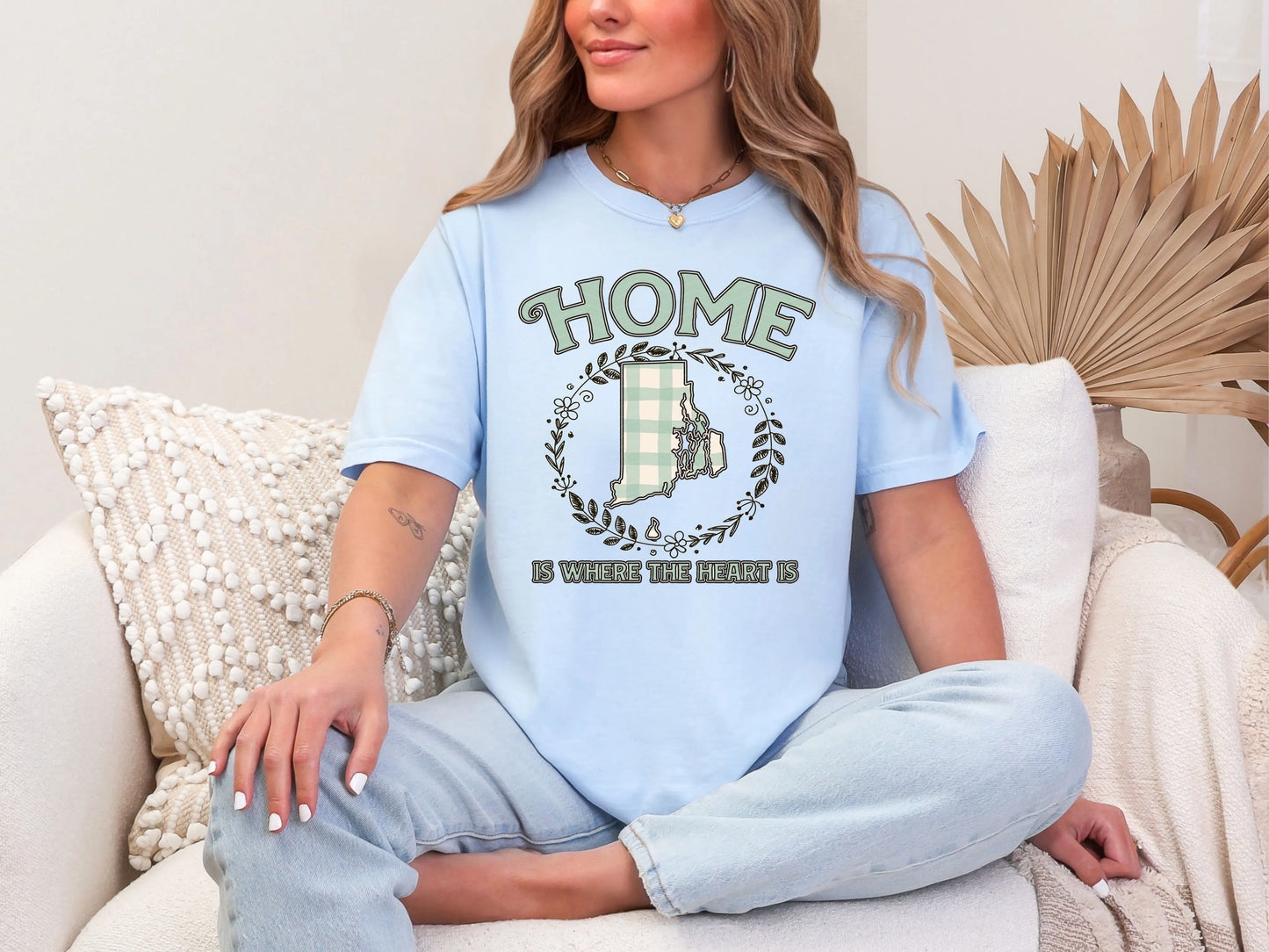 Home is Where the Heart is Rhode Island DTF TRANSFER