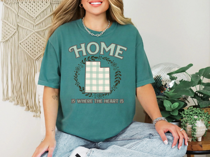 Home is Where the Heart is Utah DTF TRANSFER