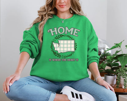 Home is Where the Heart is Washington DTF TRANSFER