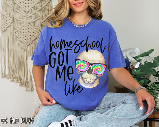 Homeschool Got Me Like Tie-Dye DTF TRANSFER