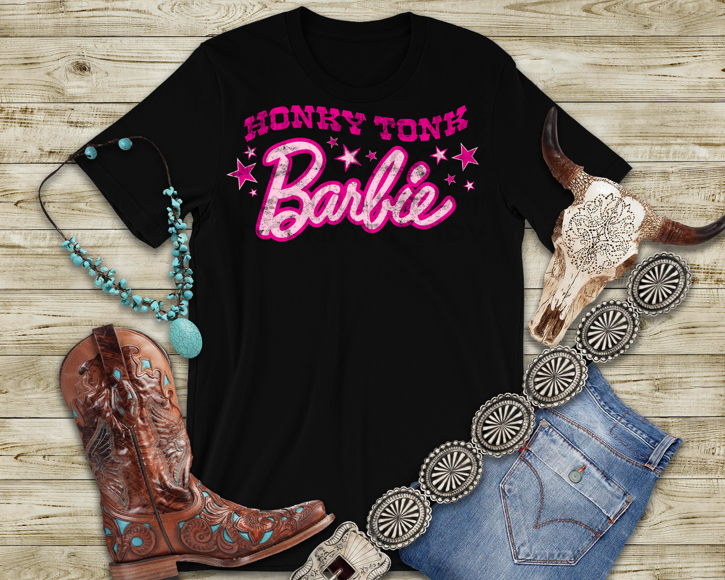 Honky Tonk Barbie DTF TRANSFER