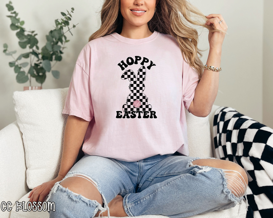 Hoppy Easter Black Checkered