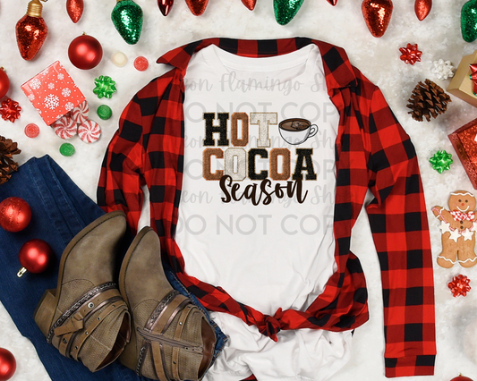 Hot Cocoa Season Faux Patch
