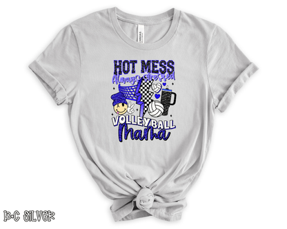 Hot Mess Always Stressed Volleyball Mama