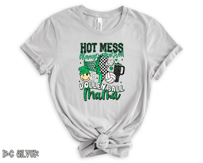 Hot Mess Always Stressed Volleyball Mama