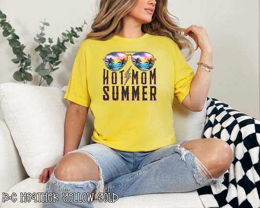 Hot Mom Summer Beach Sunglasses DTF TRANSFER