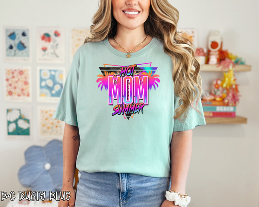 Hot Mom Summer Neon DTF TRANSFER