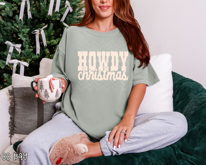 Howdy Christmas | 2 Colors | DTF TRANSFER