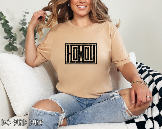 Howdy Distressed DTF TRANSFER