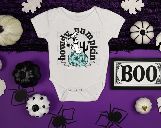 Howdy Pumpkin turquoise