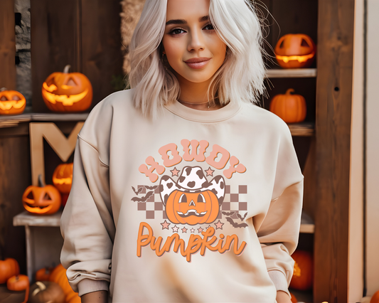 Howdy Pumpkin western jack-o-lantern