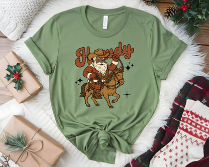 Howdy Santa | 2 Skin Tones | DTF TRANSFER