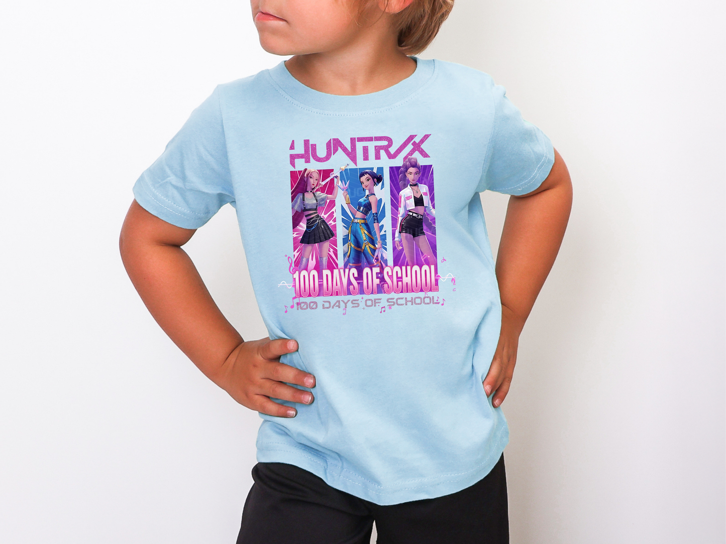 Huntrix 100 Days of School Pink DTF TRANSFER