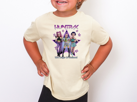 Huntrix 100 Days of School Star Purple DTF TRANSFER