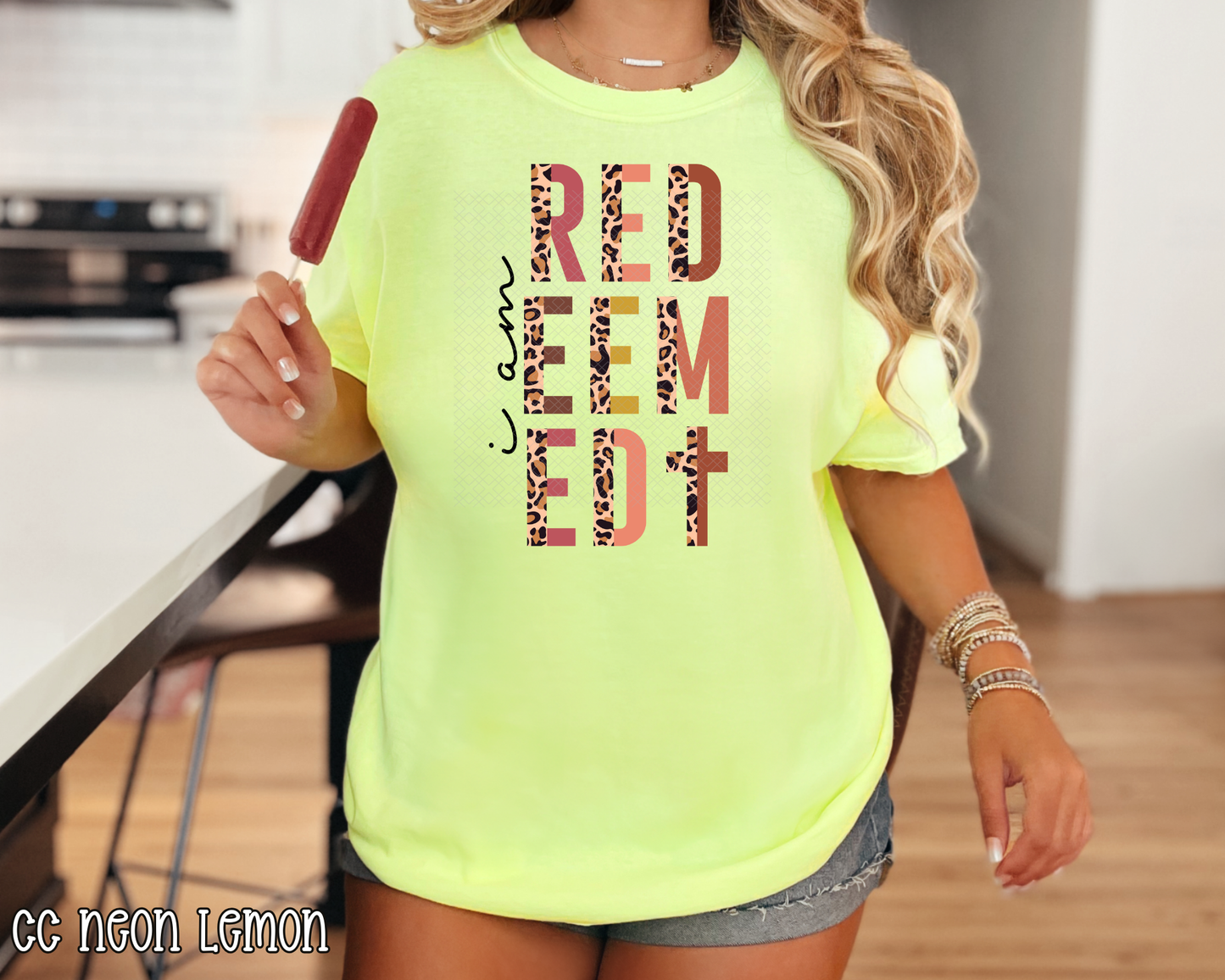 I Am Redeemed Half Leopard DTF TRANSFER