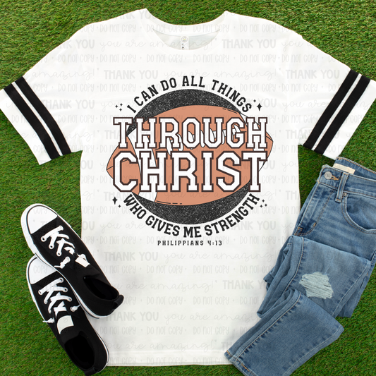 I Can Do All Things Through Christ Football DTF TRANSFER