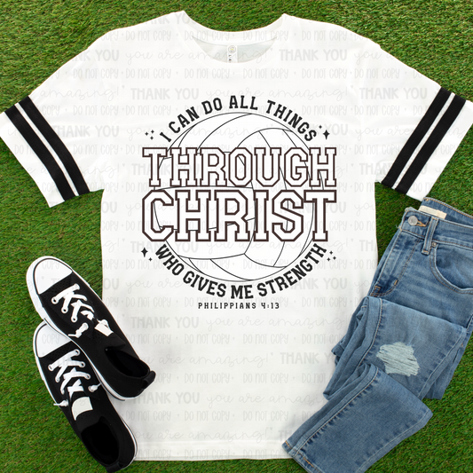 I Can Do All Things Through Christ Volleyball DTF TRANSFER