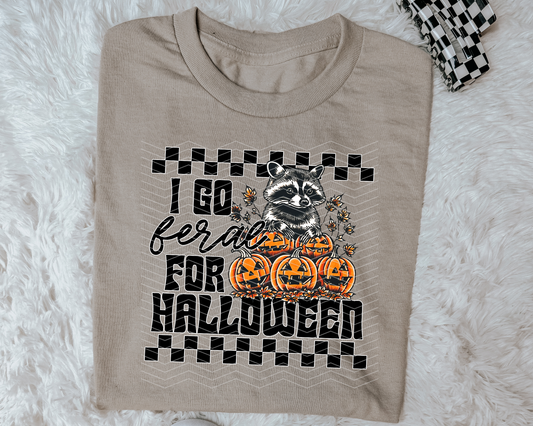 I Go Feral For Halloween DTF TRANSFER