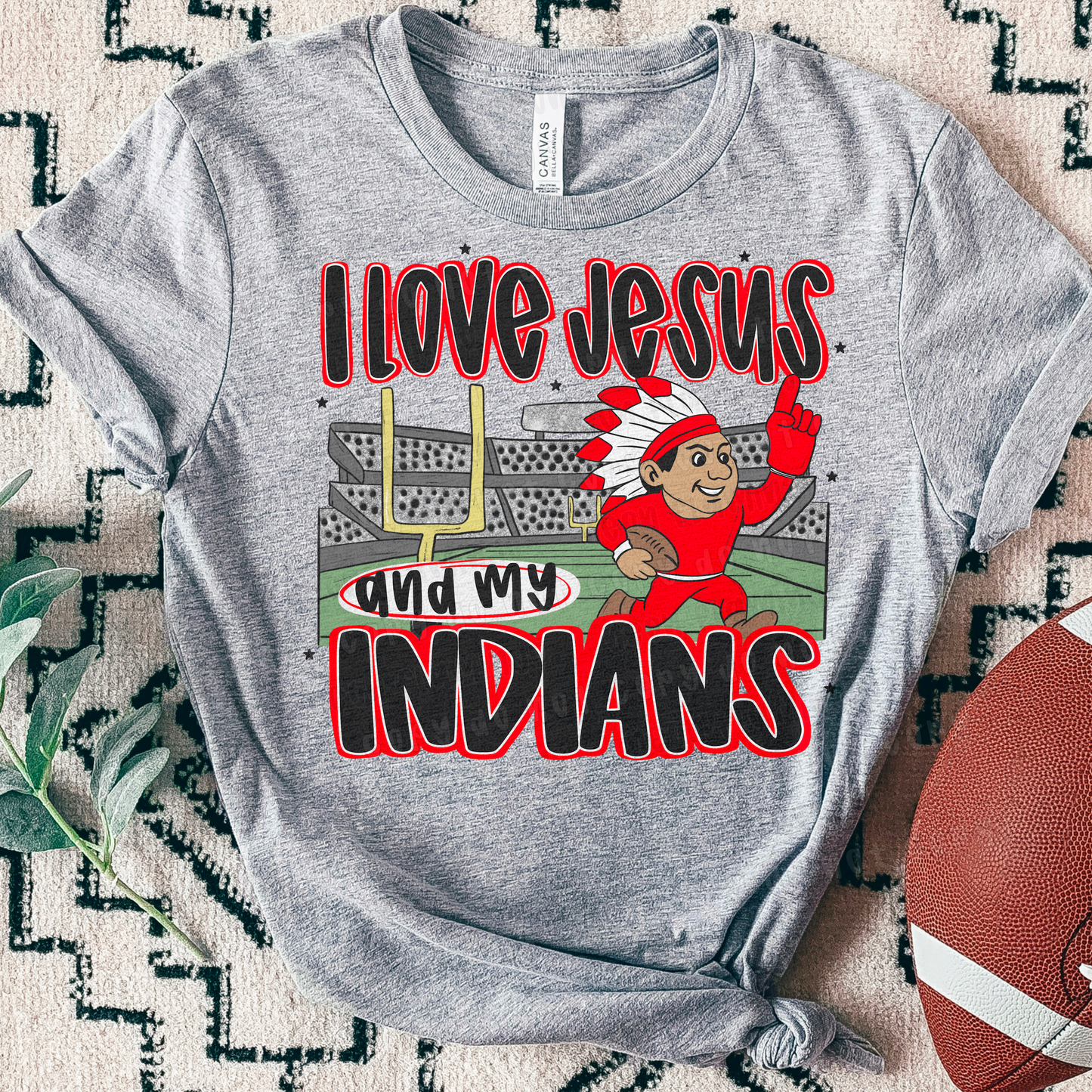 I Love Jesus & My Mascot | Customizable | DTF TRANSFER