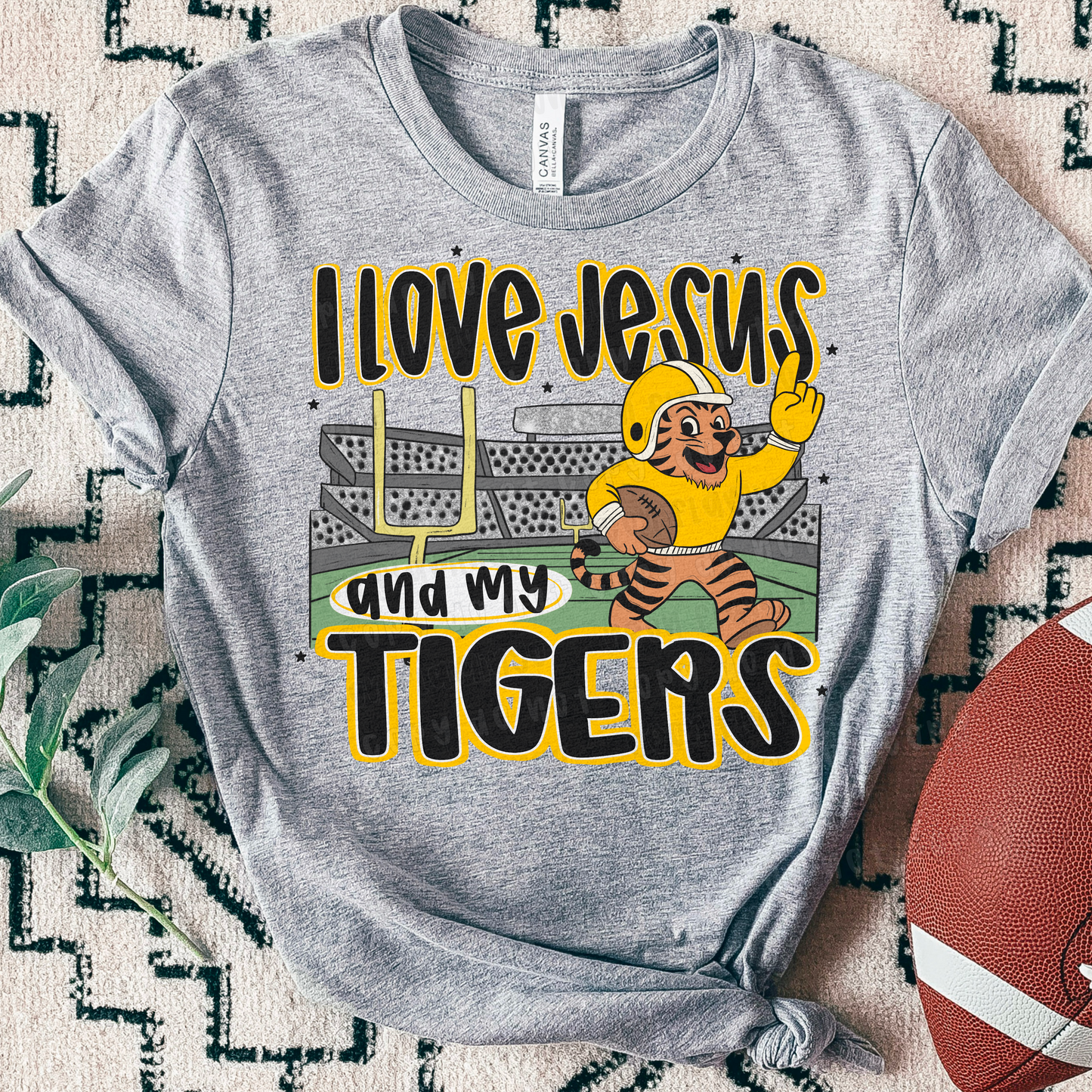 I Love Jesus & My Mascot | Customizable | DTF TRANSFER