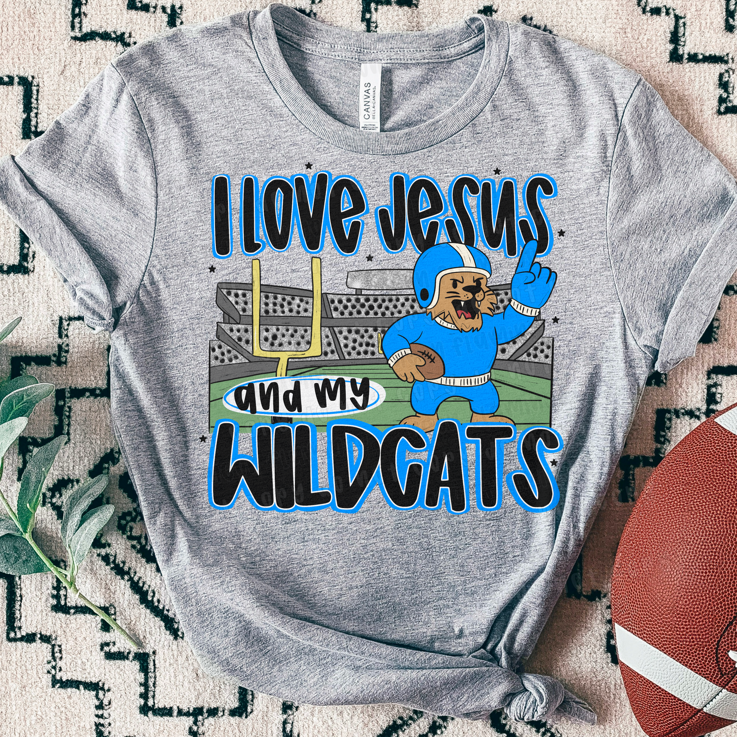 I Love Jesus & My Mascot | Customizable | DTF TRANSFER