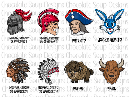 Custom Preppy Mascot DTF TRANSFER