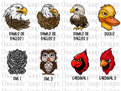 Custom Preppy Mascot DTF TRANSFER