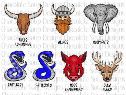 Custom Preppy Mascot DTF TRANSFER