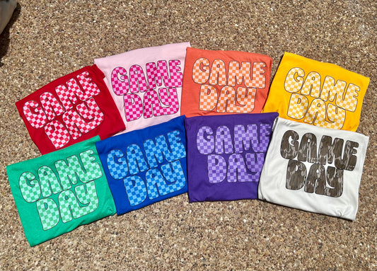 Retro Checkered Game Day | Multiple Colors