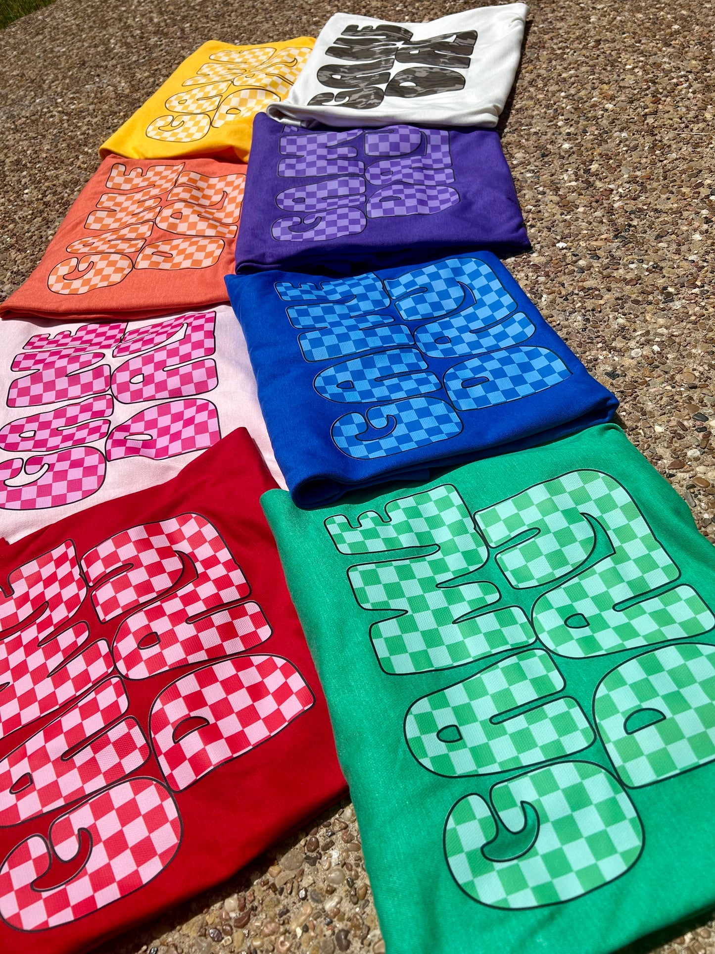 Retro Checkered Game Day | Multiple Colors