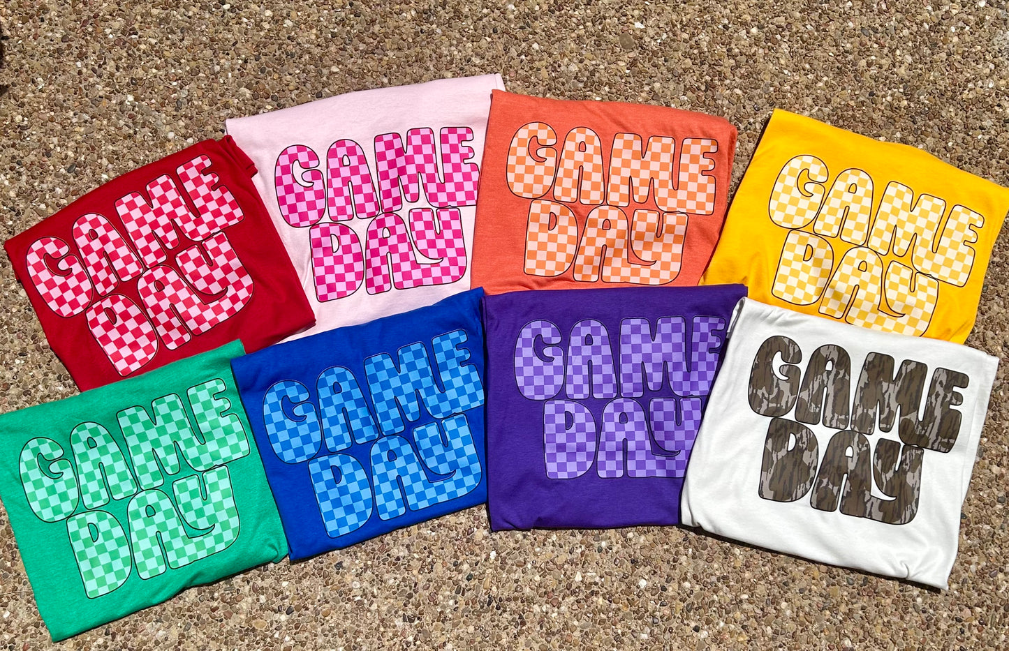 Retro Checkered Game Day | Multiple Colors