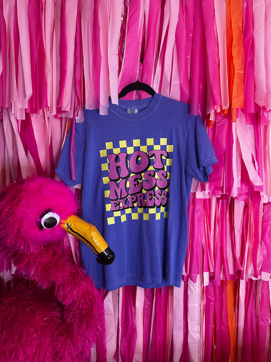 Hot Mess Express Comfort Colors Periwinkle