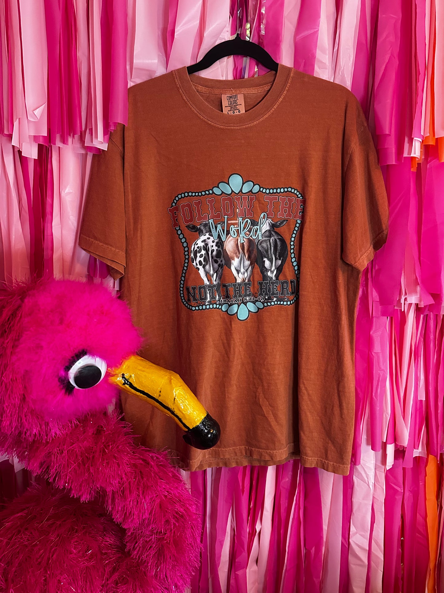 Follow The Word Not The Herd Comfort Colors Yam