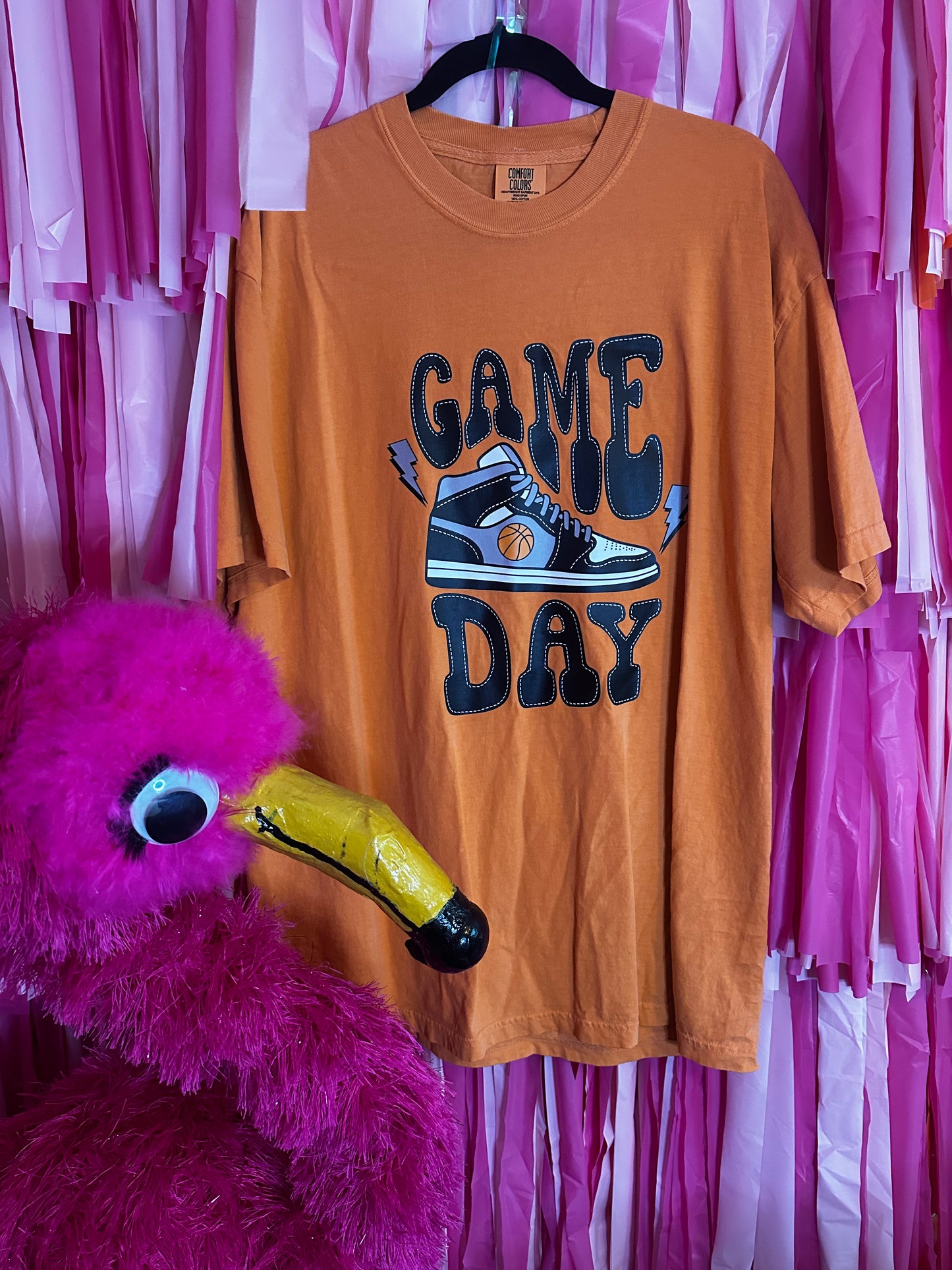 Basketball Game Day Sneaker Comfort Colors Burnt Orange