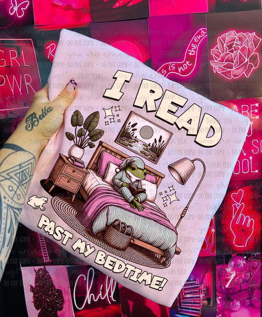 I Read Past My Bedtime DTF TRANSFER