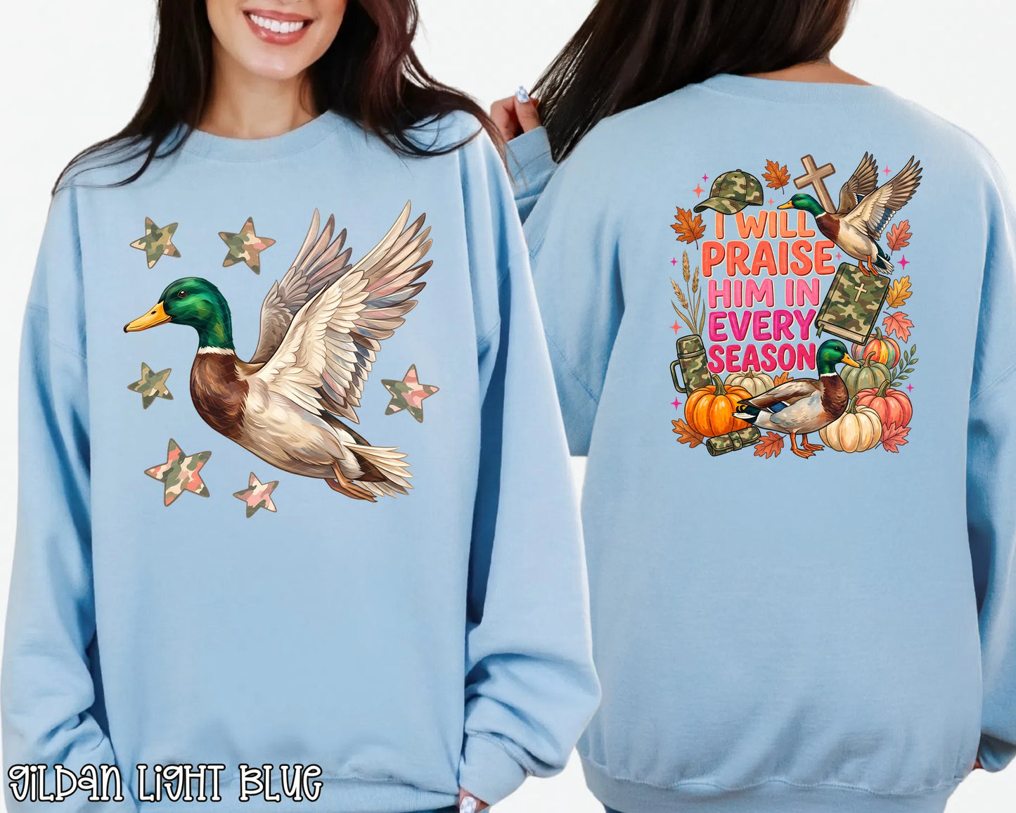 I Will Praise Him Duck | 2 Placements | DTF TRANSFER