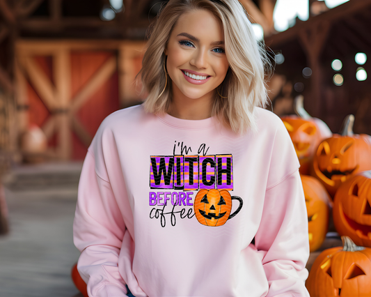 I'm A Witch Before Coffee DTF TRANSFER
